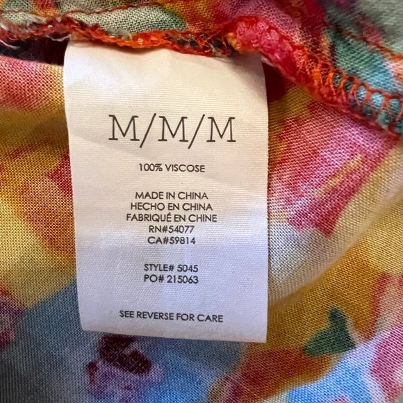 Cabi Luisa Multi-Color Floral Racerback Tank Top Size Medium - Picture 7 of 8